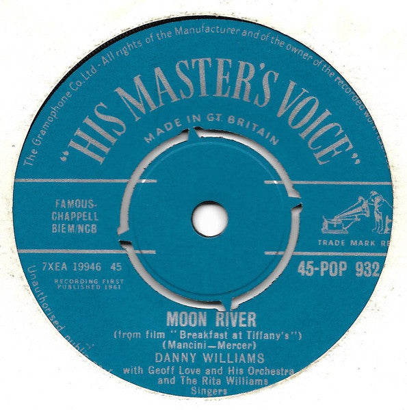 Danny Williams   moon river (1961)