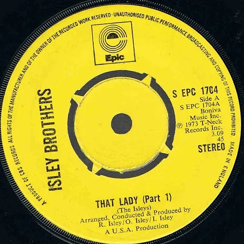 Isley brothers. That lady pt1 (1973) Single