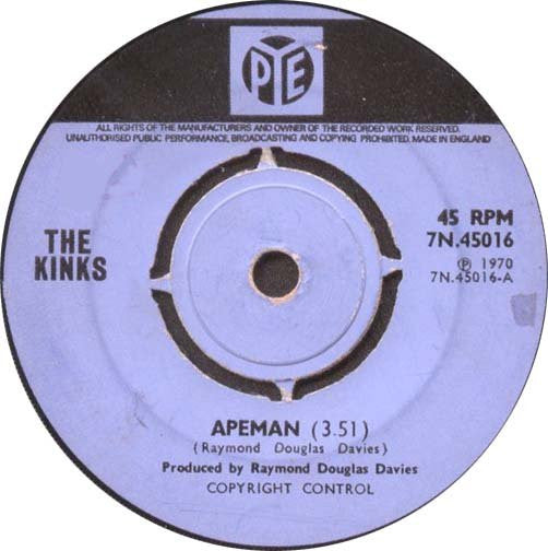 The kinks Apeman (1970)