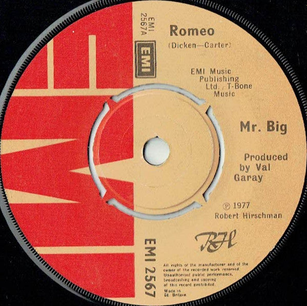 Mr Big Romeo (1977) Single