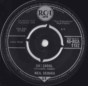 Neil Sedaka - Oh! Carol (7", Fou)