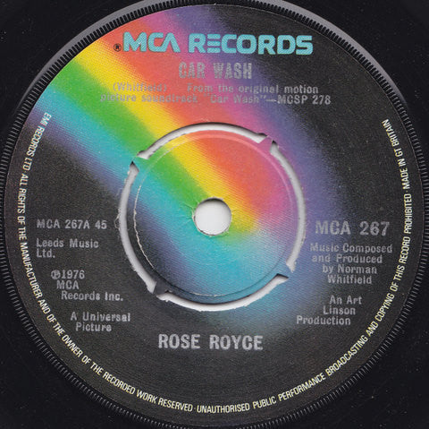 Rose Royce. Car wash (1976) Single