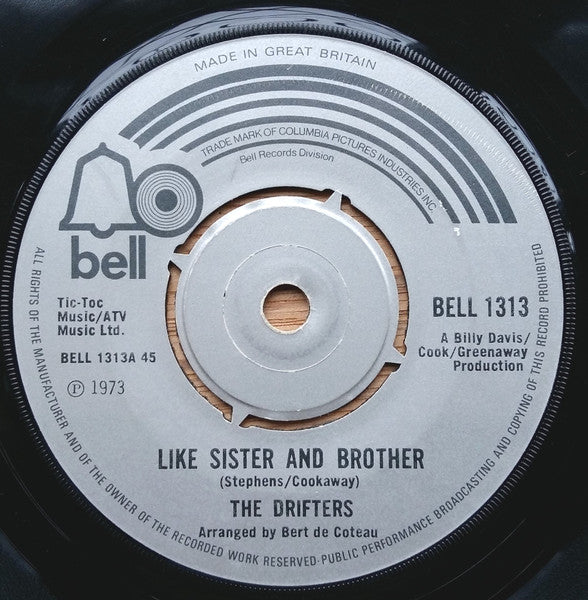 The Drifters Like sister and brother (1973) Single