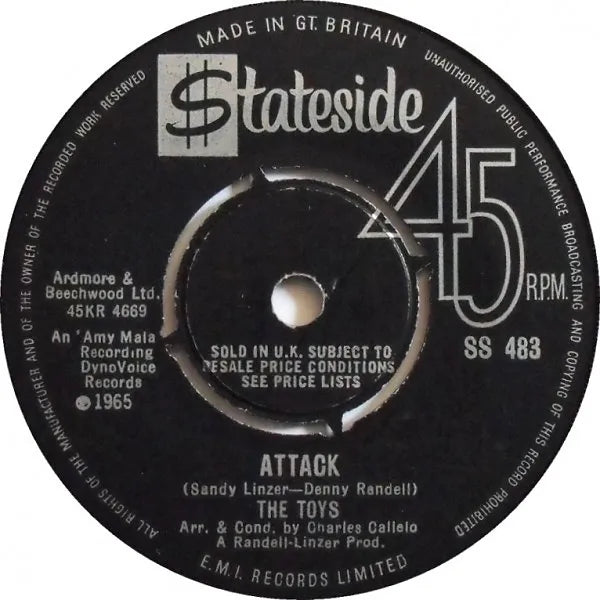 The Toys Attack Single (1965)