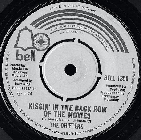 The drifters Kissin on the back row of the movies (1974) Single